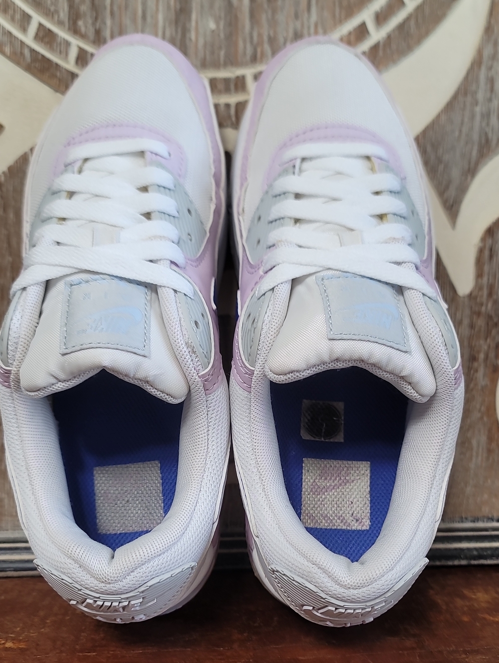 🔥 Nike Wmns Air Max 90 'White Doll' "Light Pink/platinum/Gum" Wmns 8 Good Cond - Picture 11 of 16